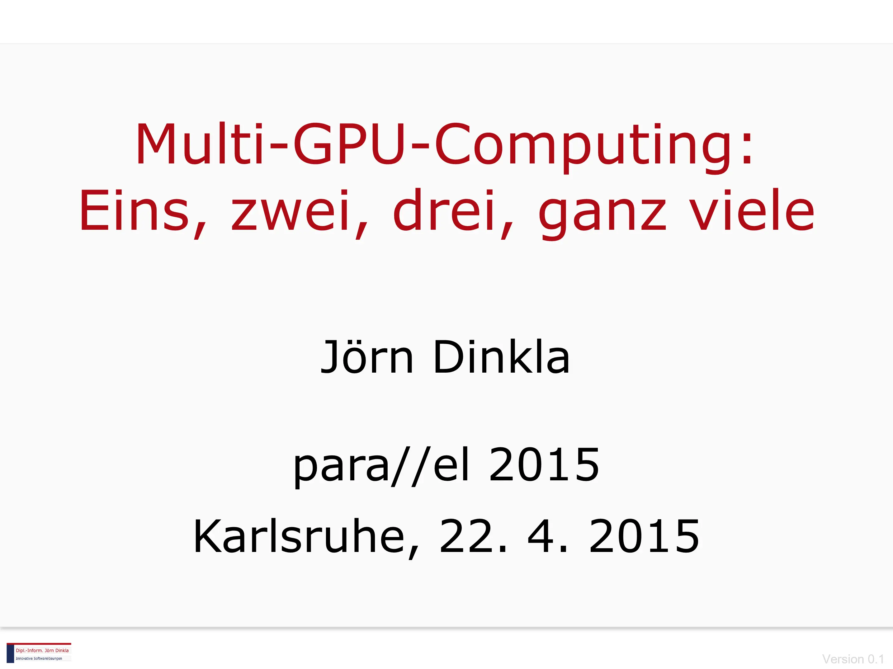 Multi-GPU-Computing: Eins, zwei, drei, ganz viele